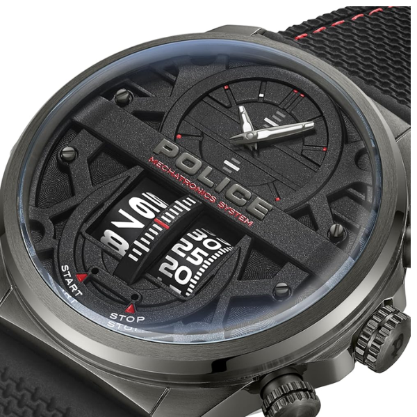 Police Quartz Multifunction Black