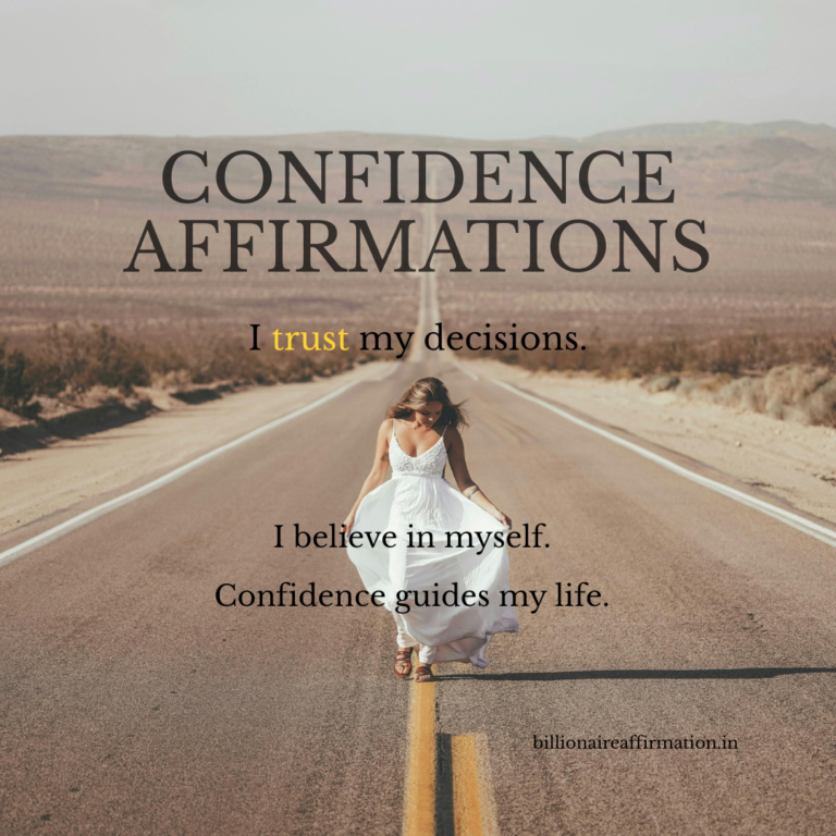 Confident Personality Affirmations: Woman walking road motivation self trust confidence