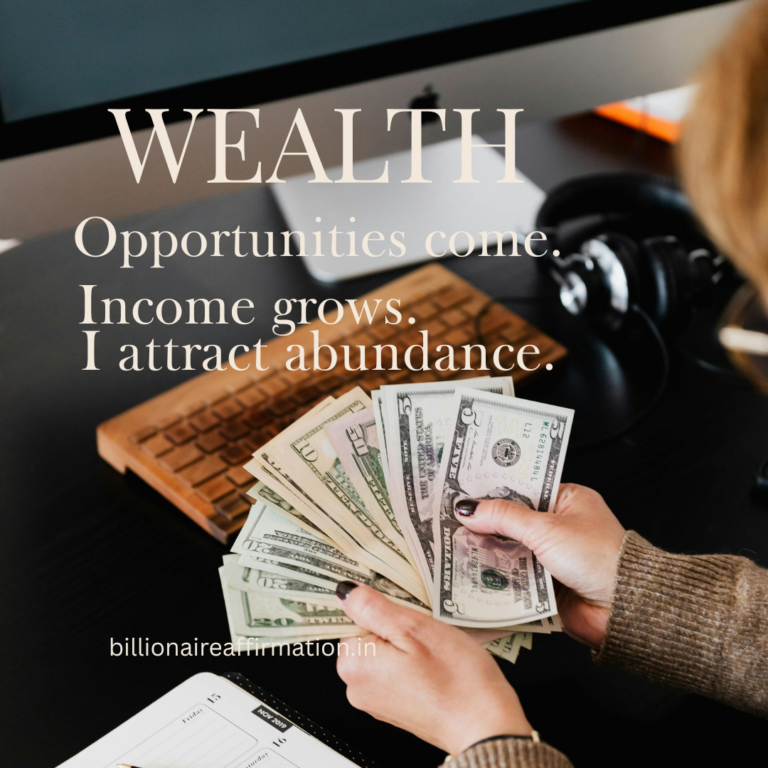 Woman planning finances at desk representing money attraction and financial growth mindset