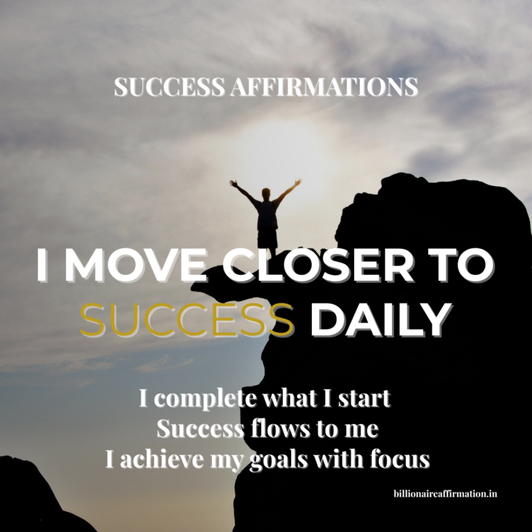 success mindset affirmations man standing on mountain at sunrise achieving goals