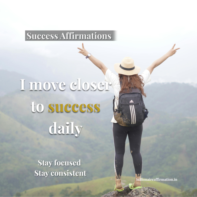 woman standing in mist showing victory sign representing focus, progress, and small wins toward success