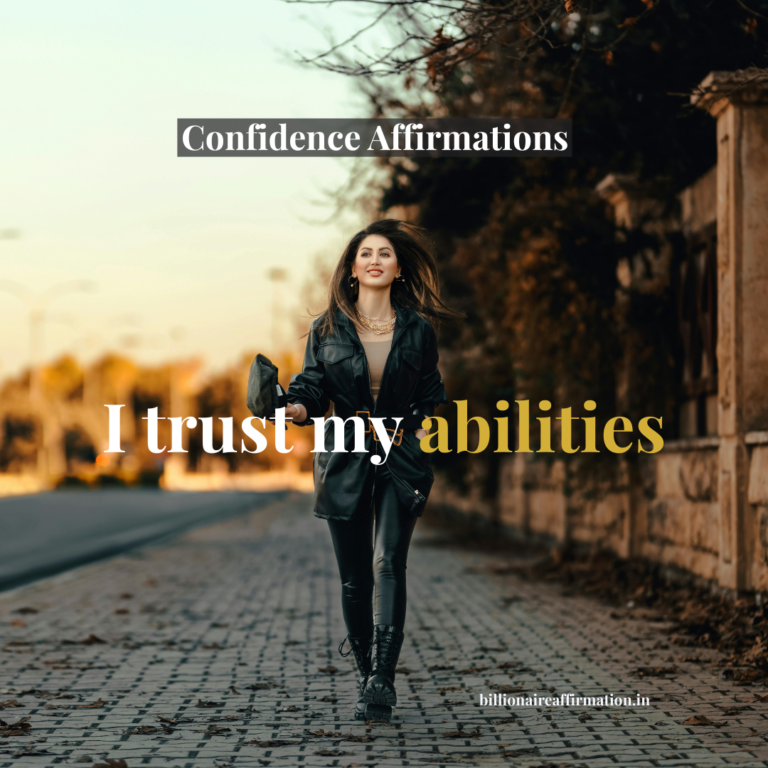 A confident woman walking forward on a road symbolizing self-belief and confidence affirmations