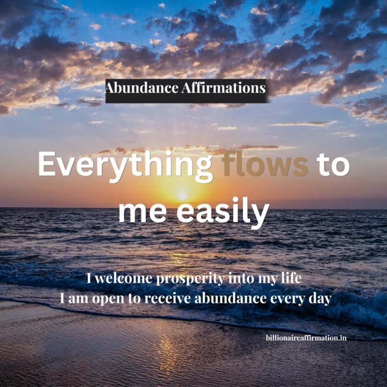 abundance mindset affirmations sunrise sky peaceful positivity