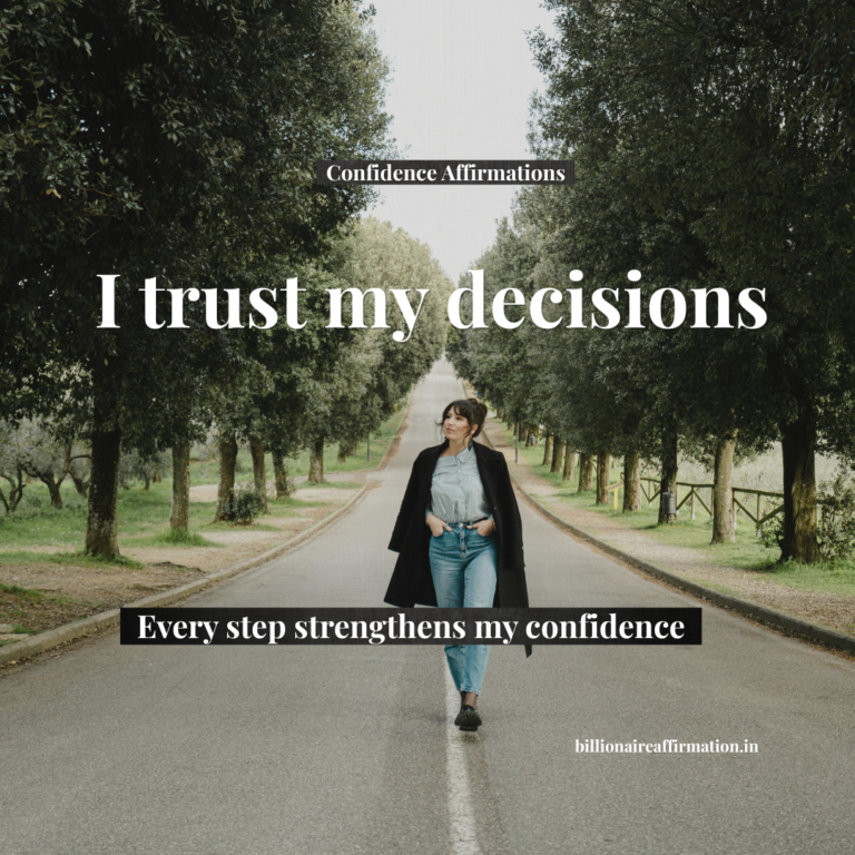 Confident person walking outdoors while practicing affirmations for self-trust and inner strength