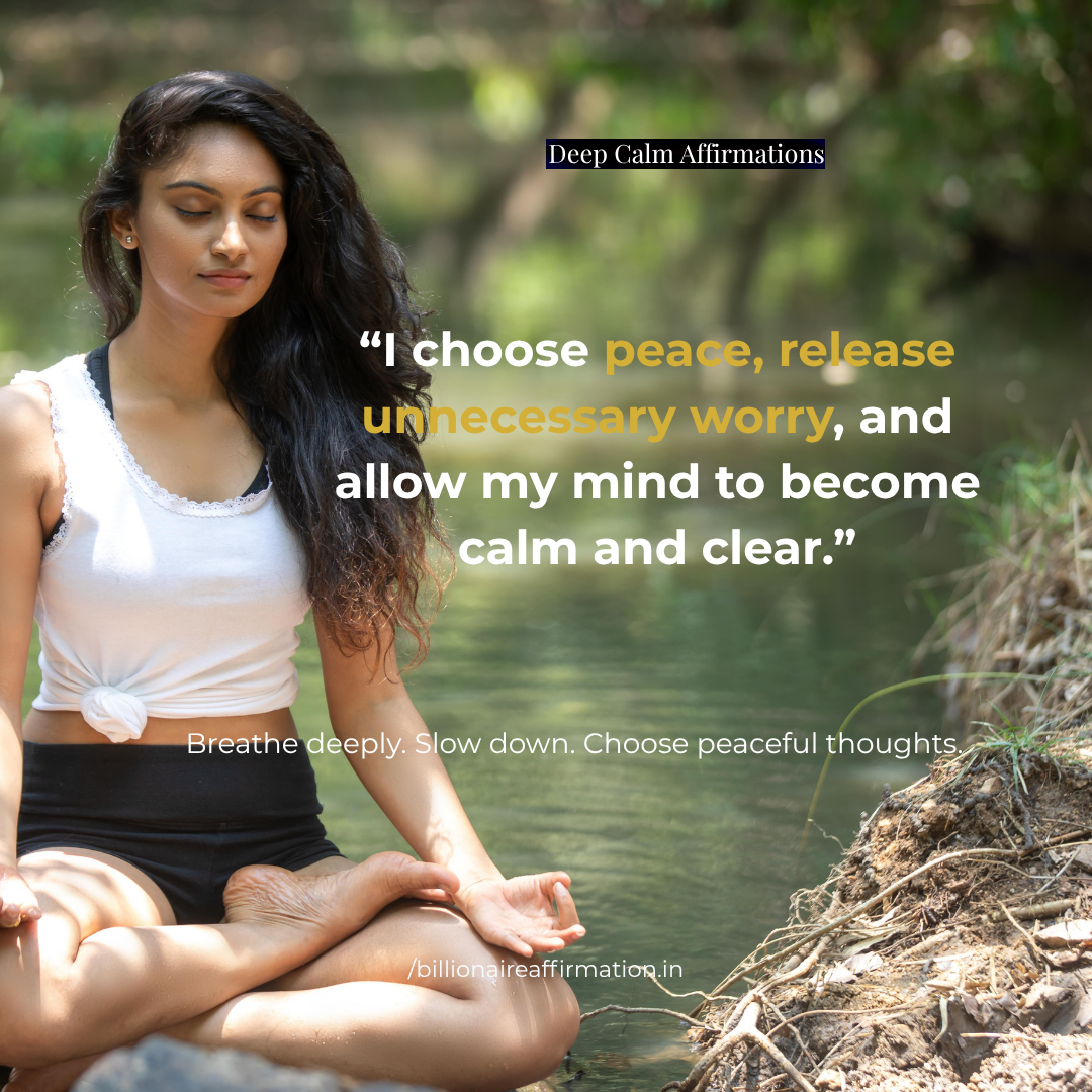 You are currently viewing 🌿 Deep Calm Affirmations for Peaceful Thoughts
