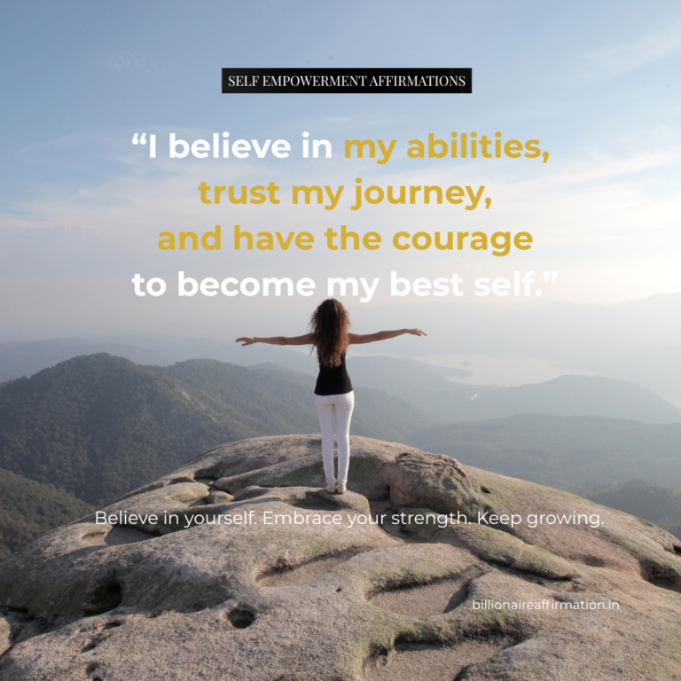 Self empowerment affirmations for confidence and inner strength