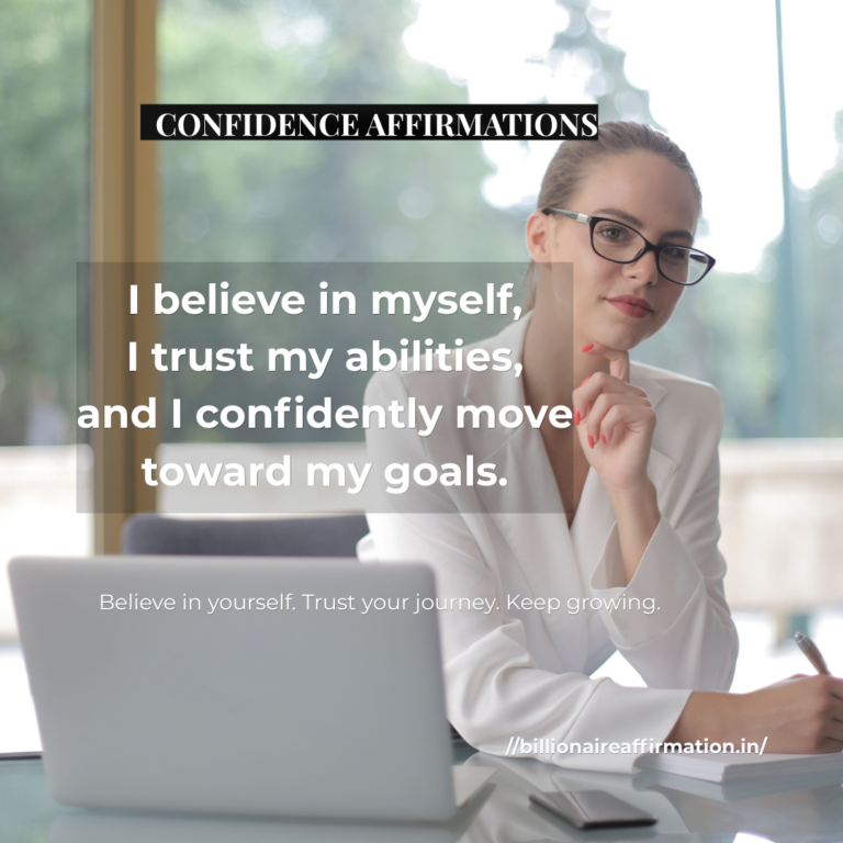 Woman practicing confidence boost affirmations for self belief